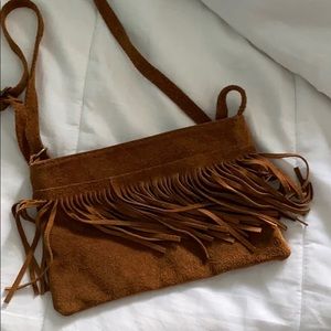 brandy melville fringe purse